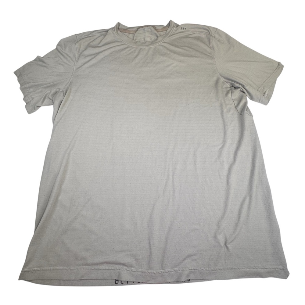 !! SOLD !! Shirt Men's Large Gray Performance Gym License to Train Short Sleeve